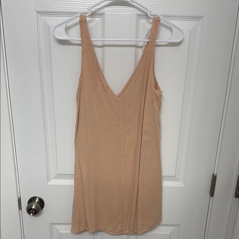 Chic Peach Sleeveless Dress
